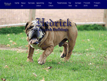 Tablet Screenshot of hedrickenglishbulldogs.com
